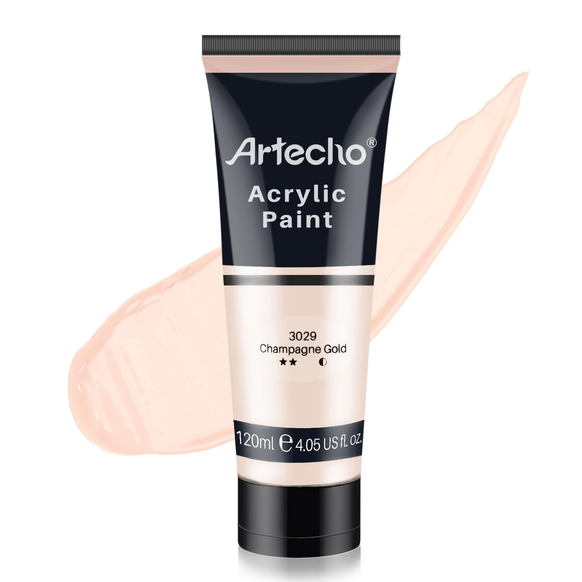 Artecho White Acrylic Paint, Titanium White Paint (120ml / 4.05oz) Tubes, Art Craft Paints for Canvas Painting, Rock, Stone, Wood, Fabric, Art Supplies Jansha Store