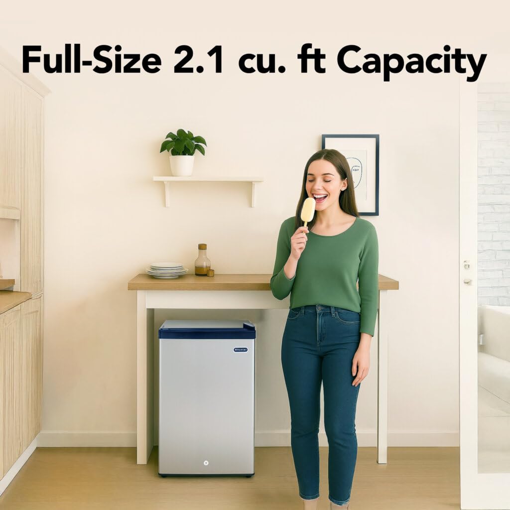 Whynter Upright Mini Freezer, 1.1 Cu Ft, Silver, CUF-112SS Jansha Store