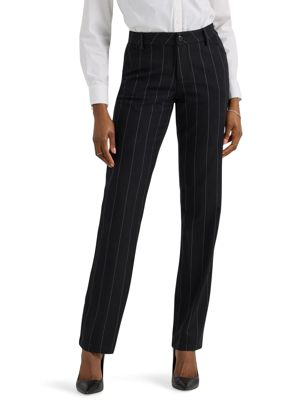 Lee Women's Wrinkle Free Relaxed Fit Straight Leg Pant Jansha Store