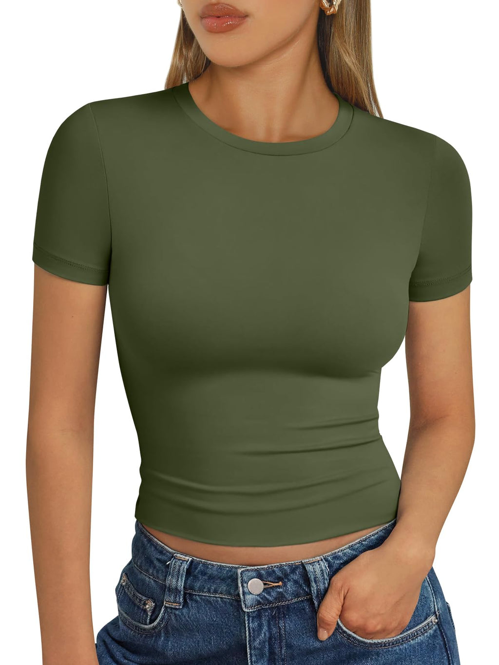 Trendy Queen Womens Short Sleeve T Shirt Basic Summer Top Jansha Store