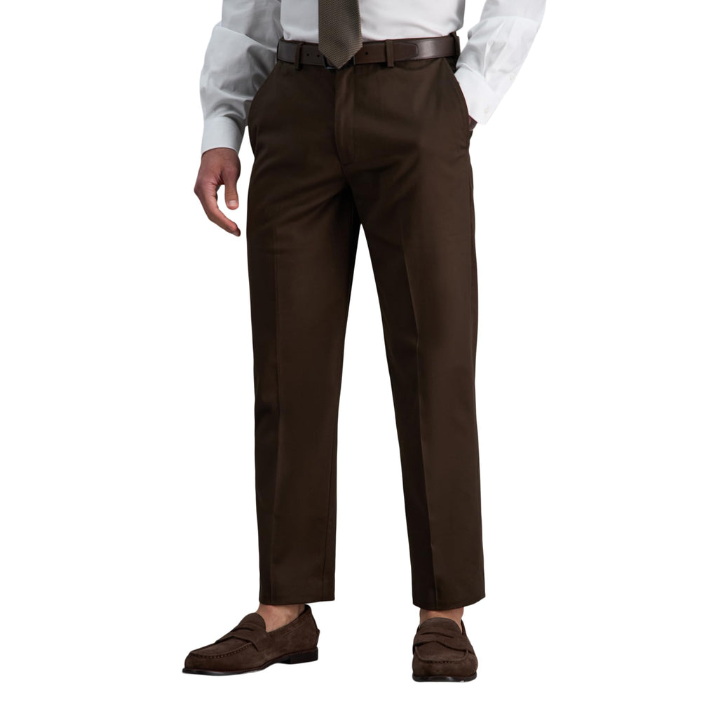 Haggar Men's Classic Fit Premium No Iron Khaki Pant Jansha Store