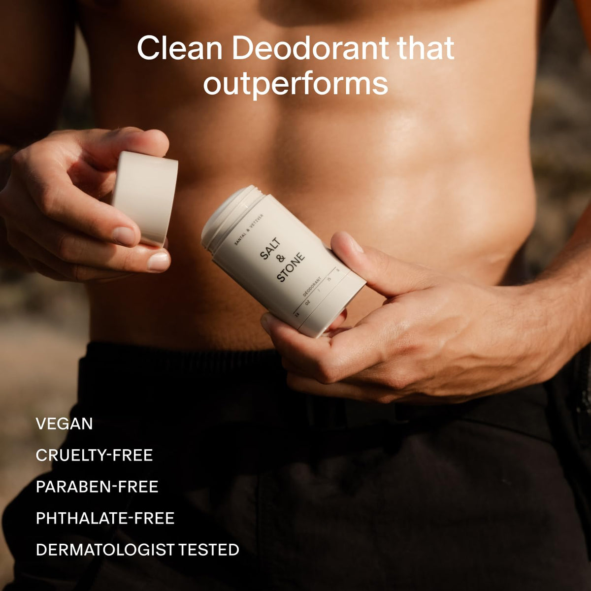 Salt & Stone Aluminum-Free Deodorant for Women & Men Saffron & Cedar 2.6 oz Jansha Store