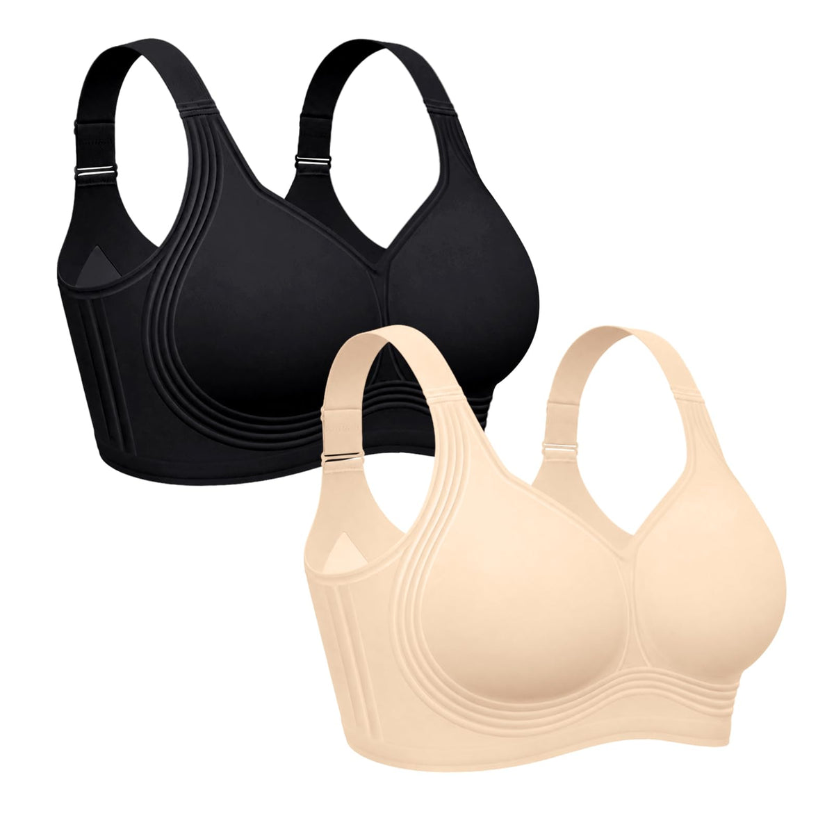 OEAK Womens Wireless Jelly Bras Plus Size Support Push Up Comfortable Bra Jansha Store