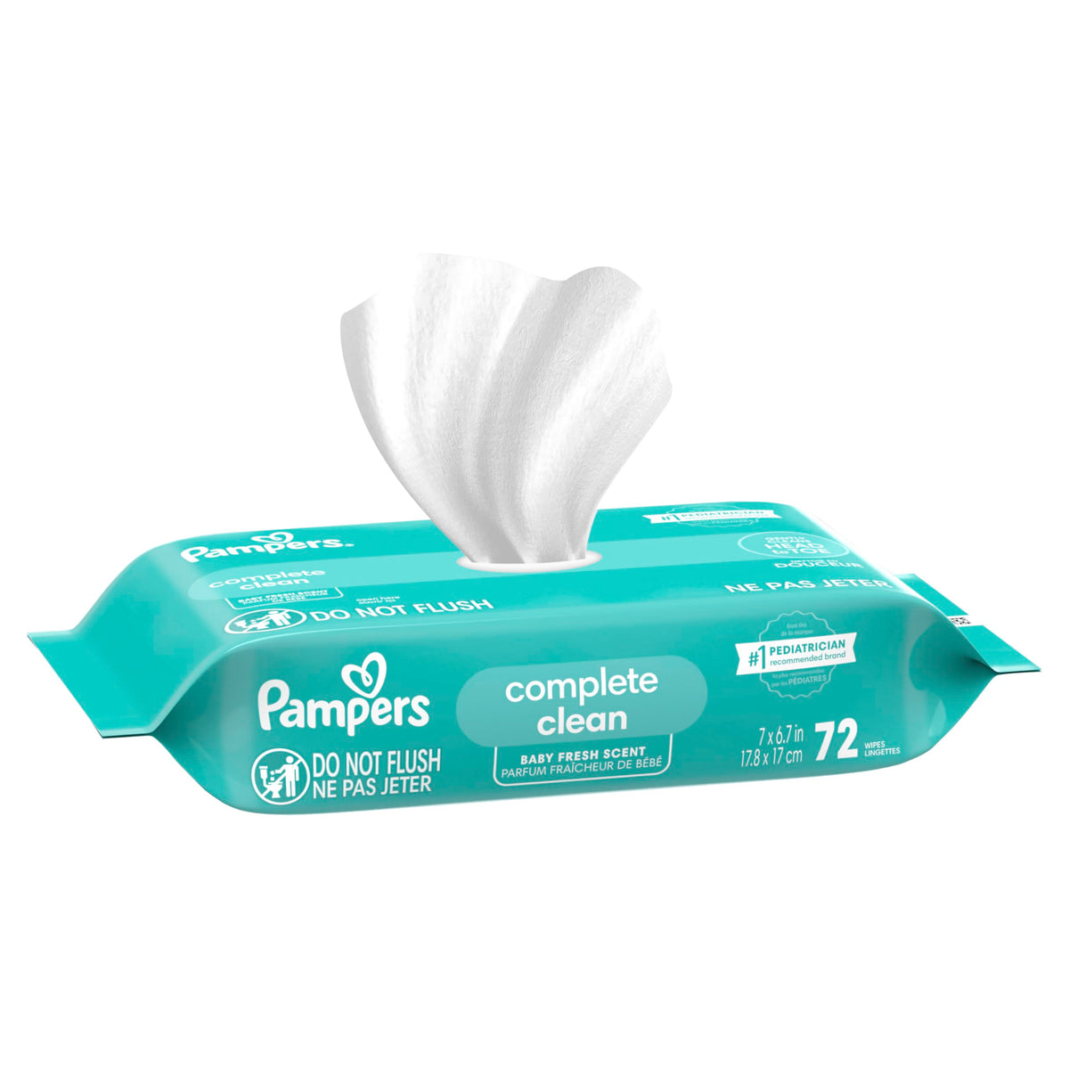 Pampers Complete Clean Baby Wipes - Fresh Scent 1X 72 Count Jansha Store