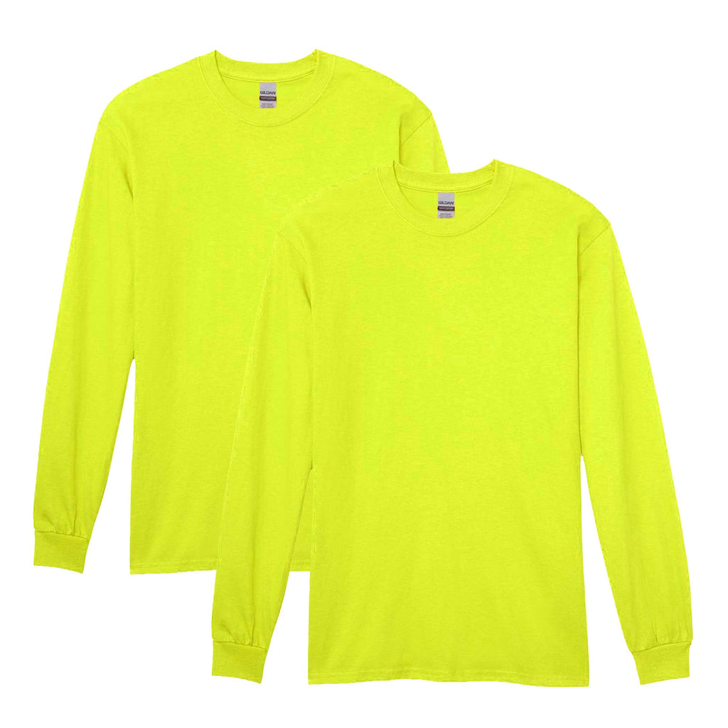 Gildan Adult Heavy Cotton Long Sleeve T-Shirt, Style G5400, 2-Pack Jansha Store