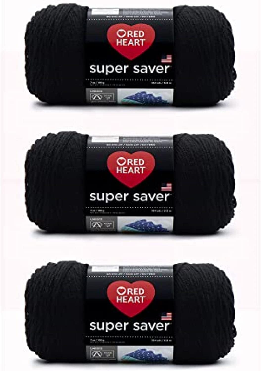 Red Heart Super Saver Yarn for Crocheting & Knitting, Cherry Red, Single Jansha Store