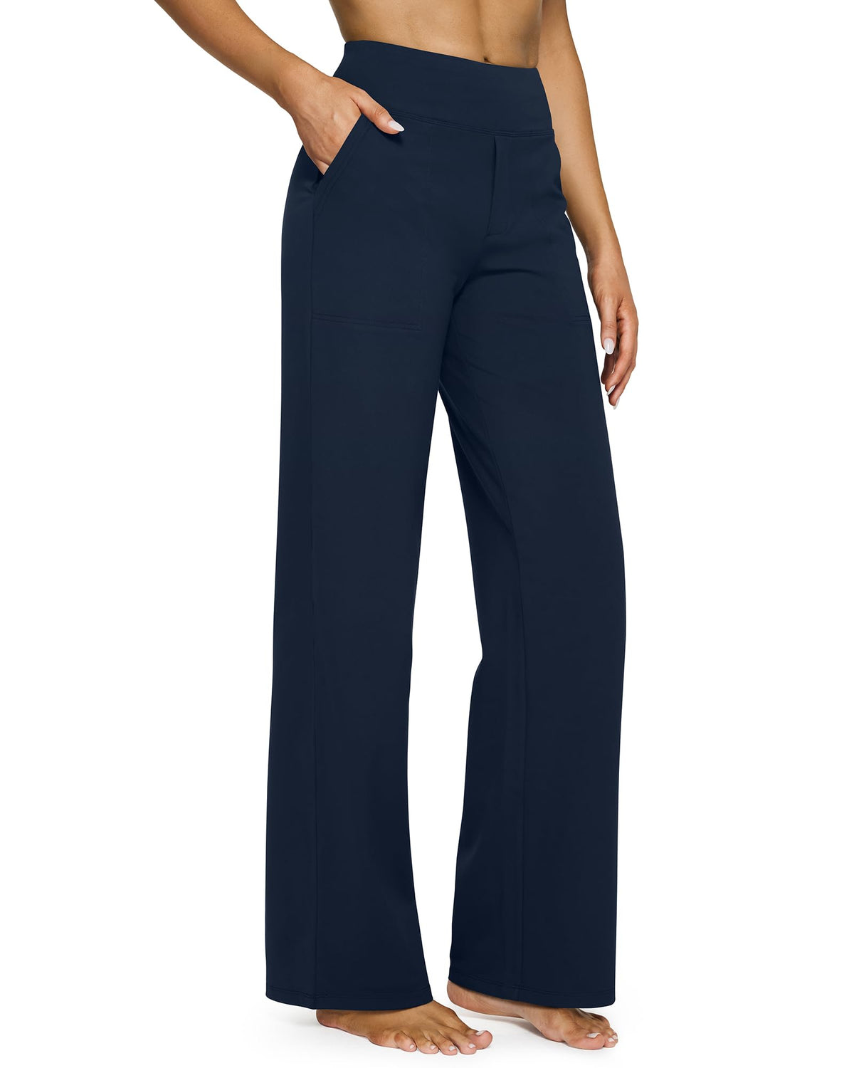 G4Free Yoga Pants for Women Wide Leg Pants with Pockets High Waisted Jansha Store