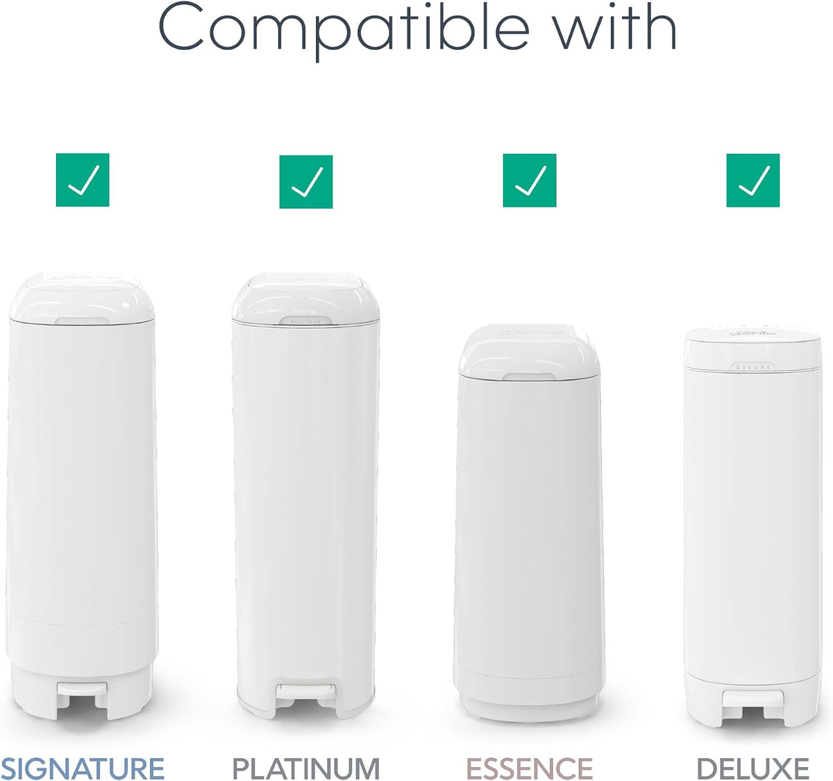 Diaper Genie Easy Roll Refill | 18 Bags Per Refill | Holds Up to 846 Newborn Diapers | Odor Control | Diaper Pail Refill Bags | Fits Diaper Genie Signature & Platinum Pails, Packaging may vary Jansha Store