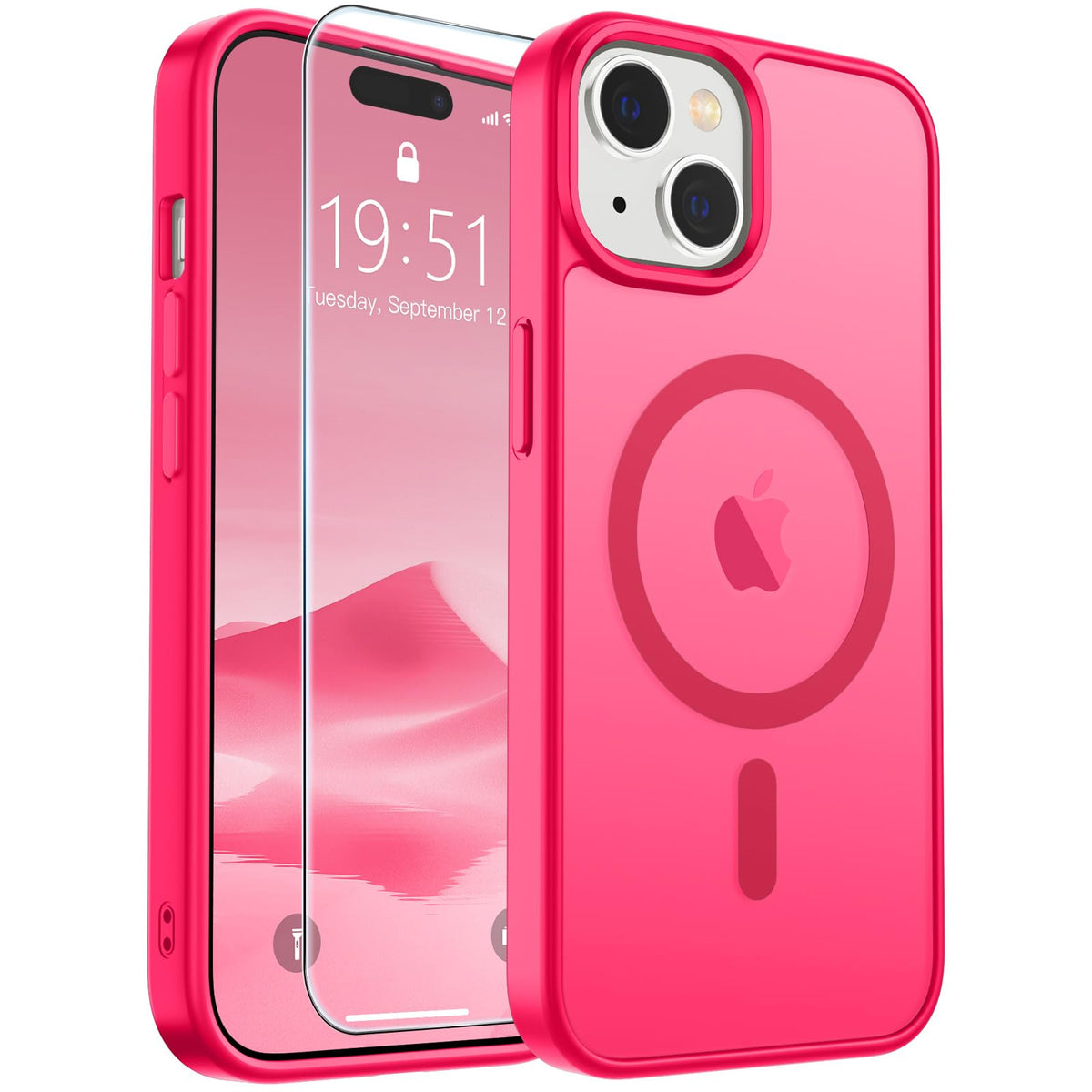 SUPFINE Magnetic for iPhone 12 Mini Case/iPhone 13 Mini Case Black Jansha Store