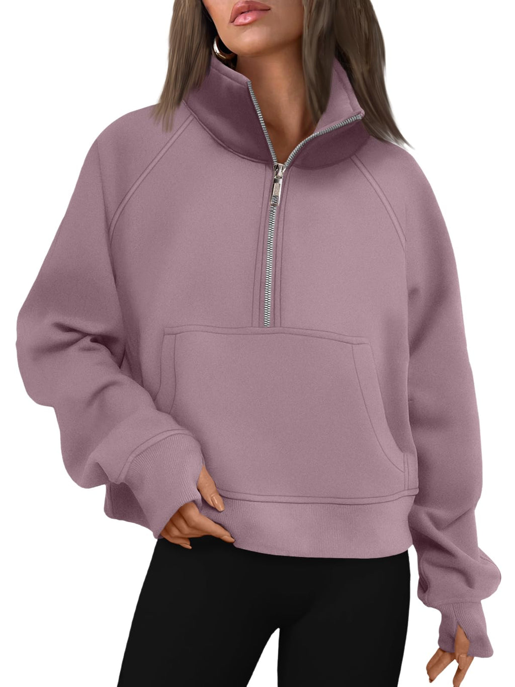 AUTOMET Womens Sweatshirts Half Zip Fleece Pullover Fall Outfits Jansha Store