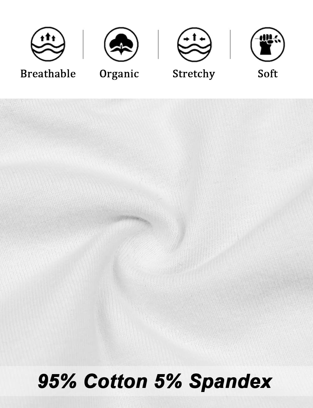 Molasus Women's Cotton Underwear High Waisted Full Coverage Ladies Panties (Regular & Plus Size) Jansha Store