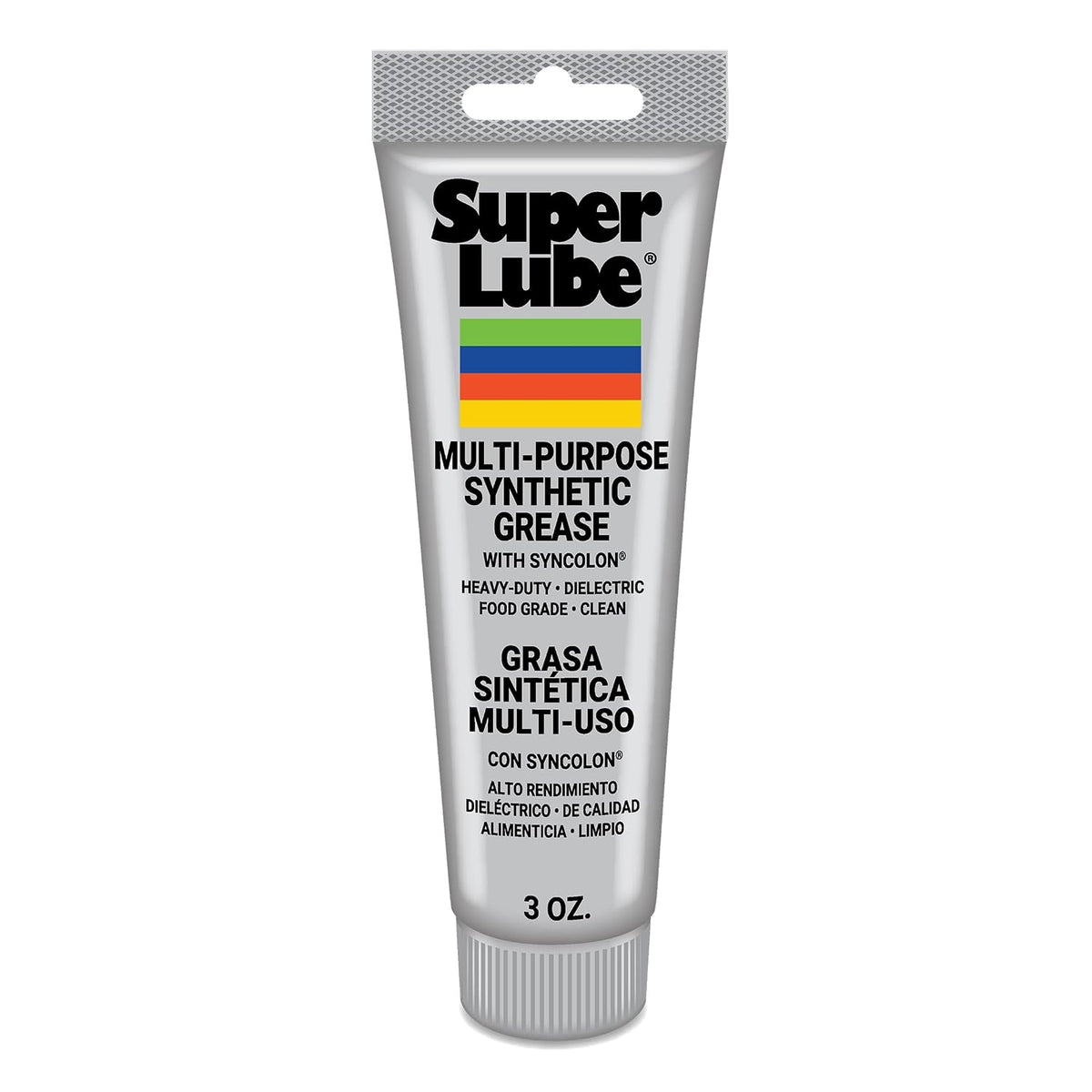 Super Lube Multi-Purpose Synthetic Grease w/ Syncolon - High Temperature, Water & Corrosion Resistant Grease - Workshop & Industrial Use - Food Grade - Translucent White - Tube - 3 oz (21030) Jansha Store