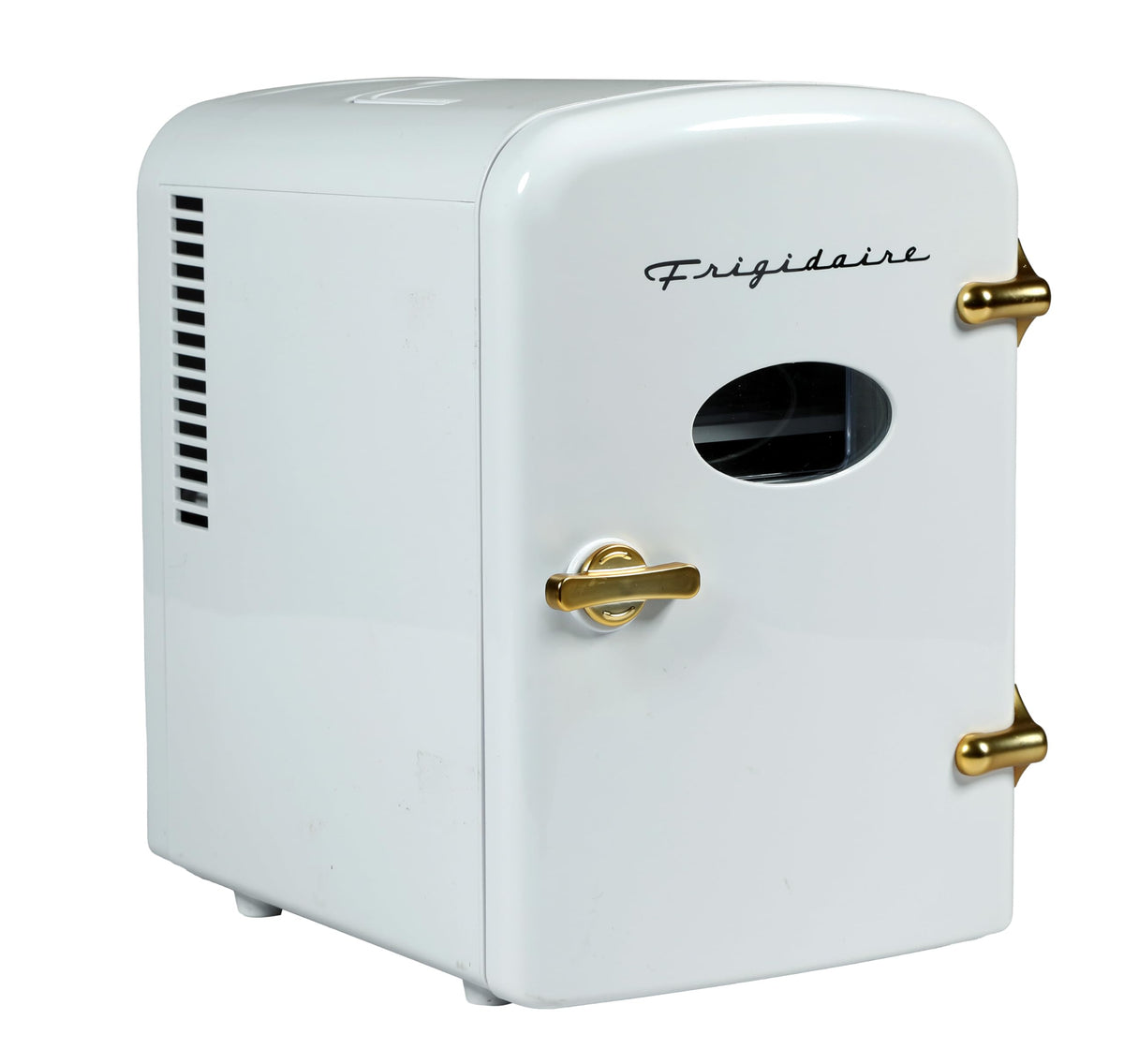 Frigidaire Retro 9-Can Mini Personal Fridge Portable Cooler, 11.8" D x 7.1" W x 10.1" H, Black Jansha Store