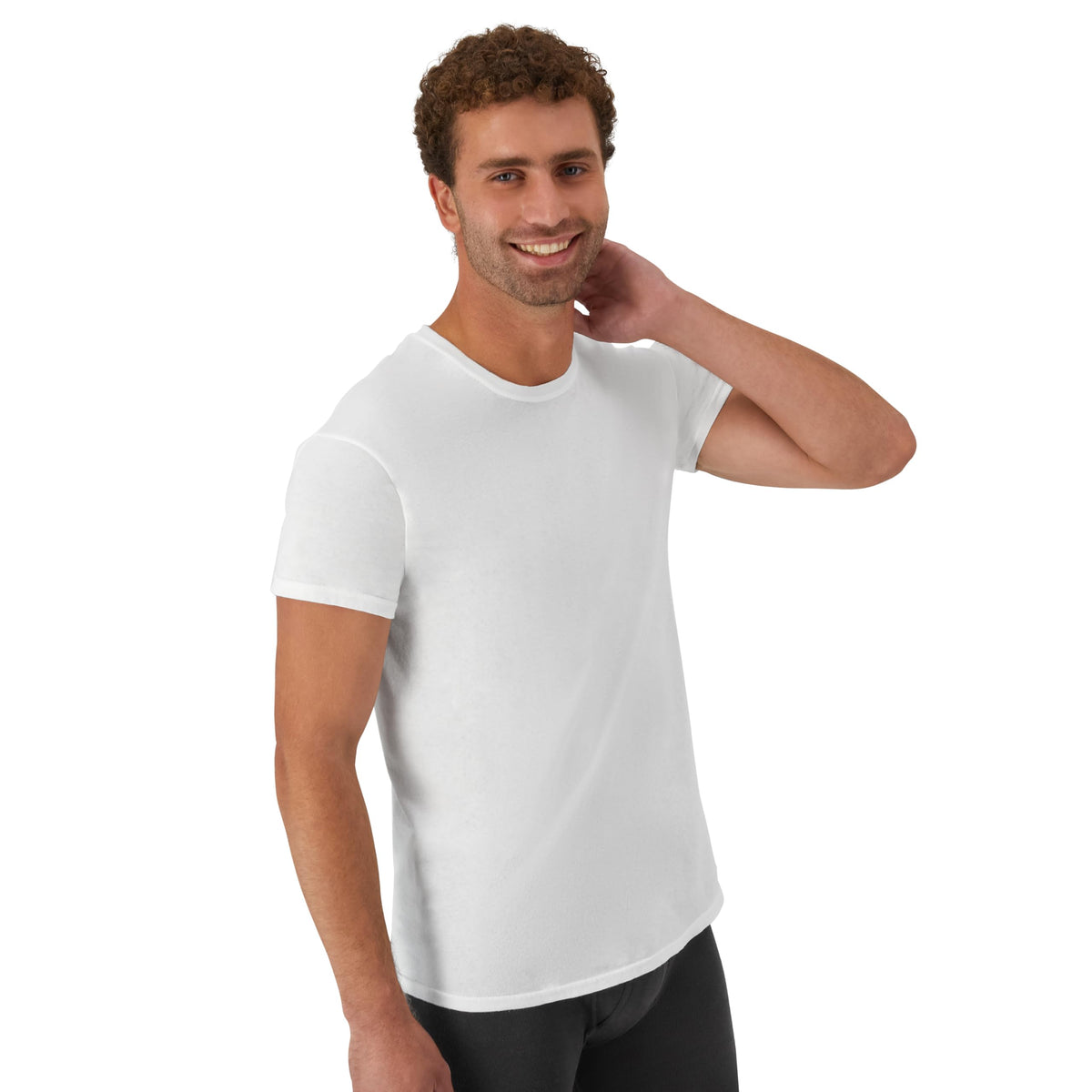 Hanes Men's Undershirt Packs, Stay-Tucked Soft Cotton Undershirts, Best Undershirts for Men, White/Black/Asstd Multipacks Jansha Store