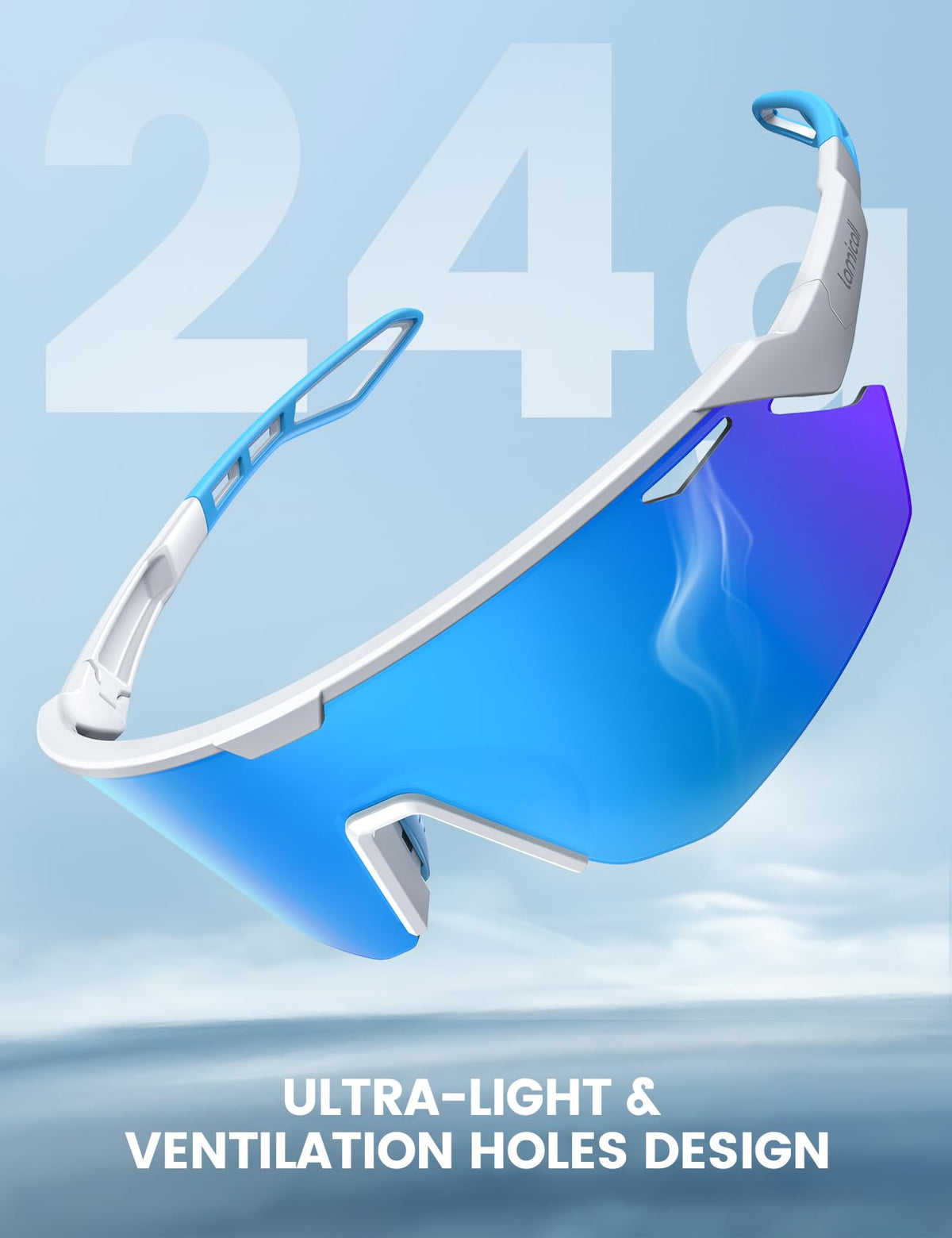 Lamicall 24g Polarized Sports Sunglasses for Men Women - UV400 Protection Sun Glasses for Baseball Running Cycling Fishing Jansha Store