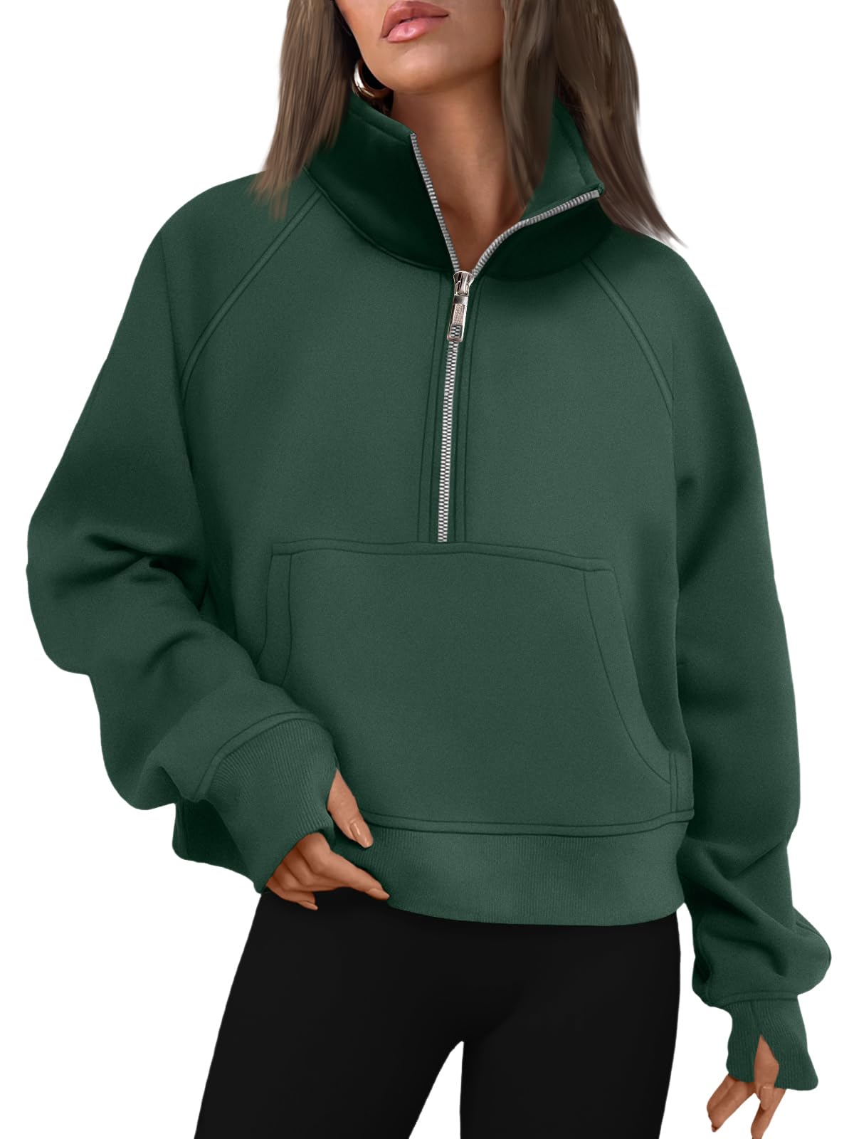 AUTOMET Womens Sweatshirts Half Zip Fleece Pullover Fall Outfits Jansha Store