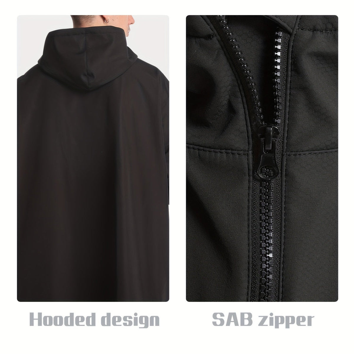 Quick Dry Hooded Surf Poncho Towel Robe LPT