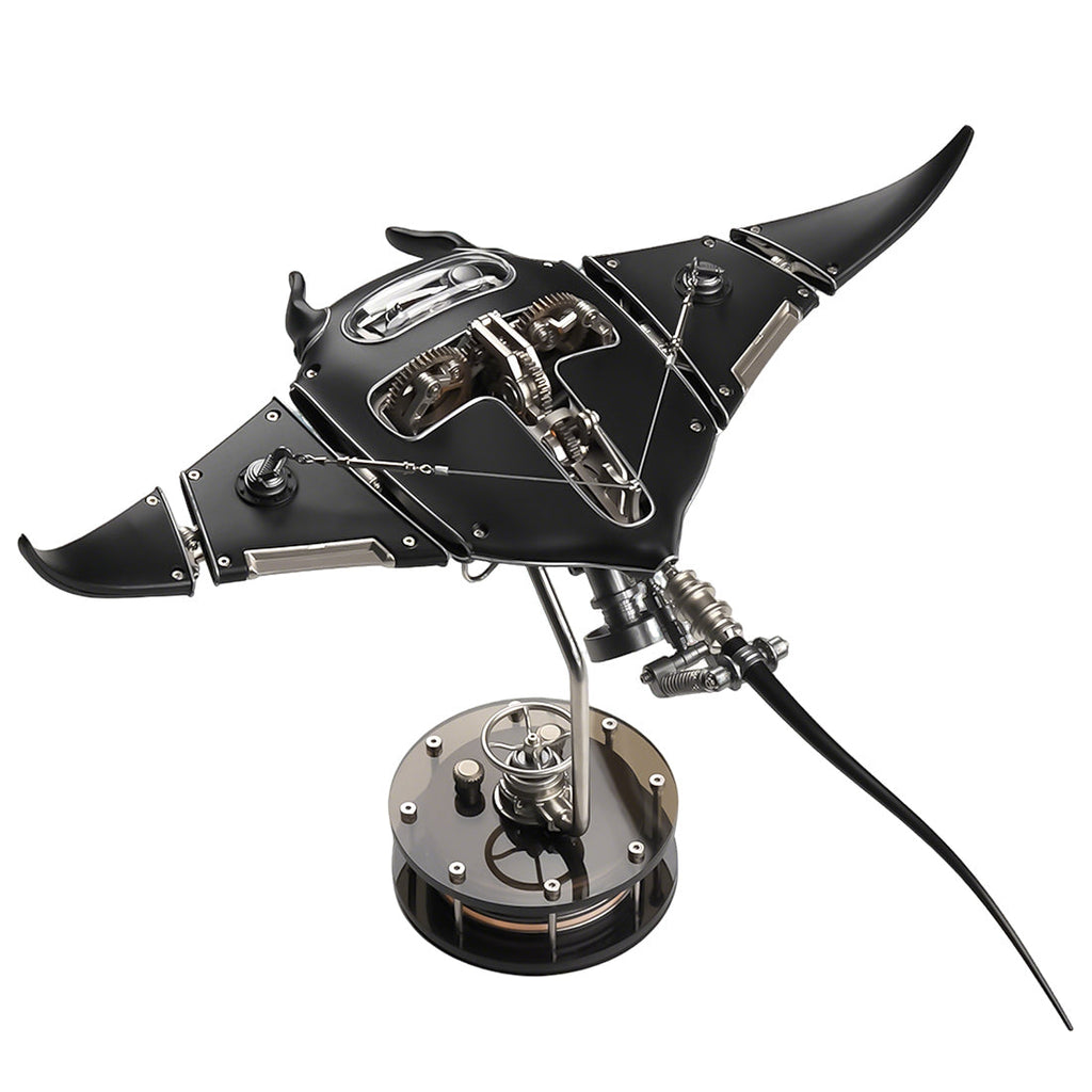 Black Manta Ray Stingray Metal Time Workshop