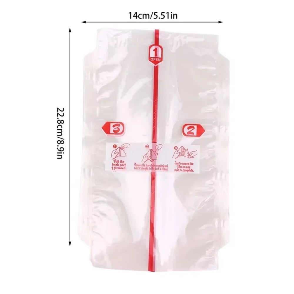 100Pcs PP Disposable Triangle Rice Ball Packing Bag Seaweed Onigiri Sushi Bag Onigiri Double Layers Wrap Plastic Bags Jansha Store