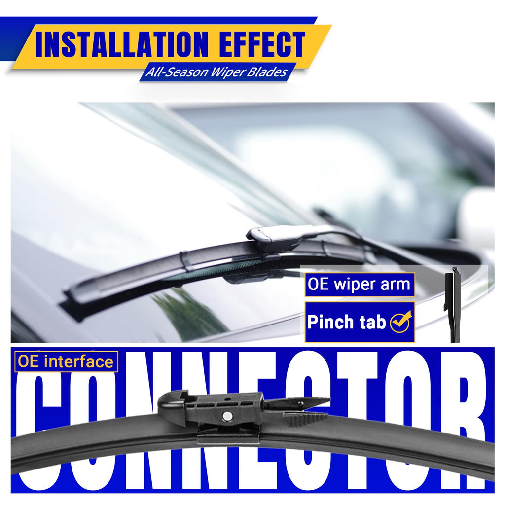 3 Wipers Fits Subaru Forester 2012-2018 Outback 2015-2019 Wiper Blades Jansha Store