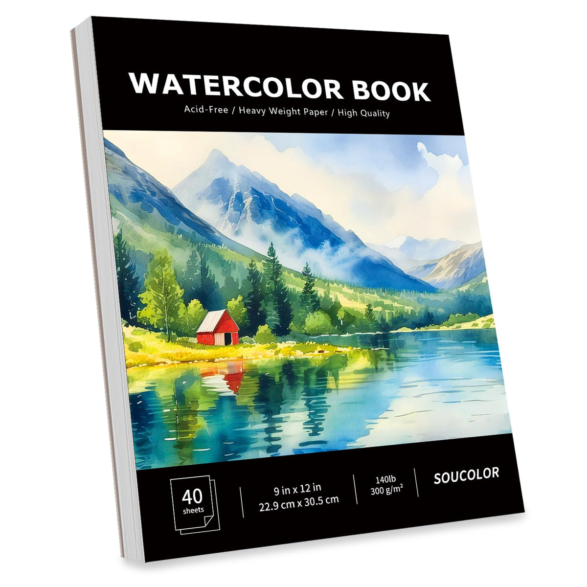 Soucolor Sketch Book 9" x 12", 100 Sheets Kids Art Sketchbook Drawing Pad Jansha Store