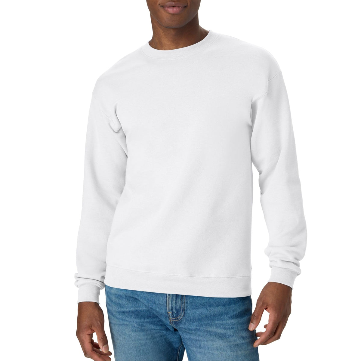 Hanes Men's Sweatshirt, EcoSmart Fleece Crewneck Sweatshirt, Big & Tall Available, 1 or 2-Pack Jansha Store