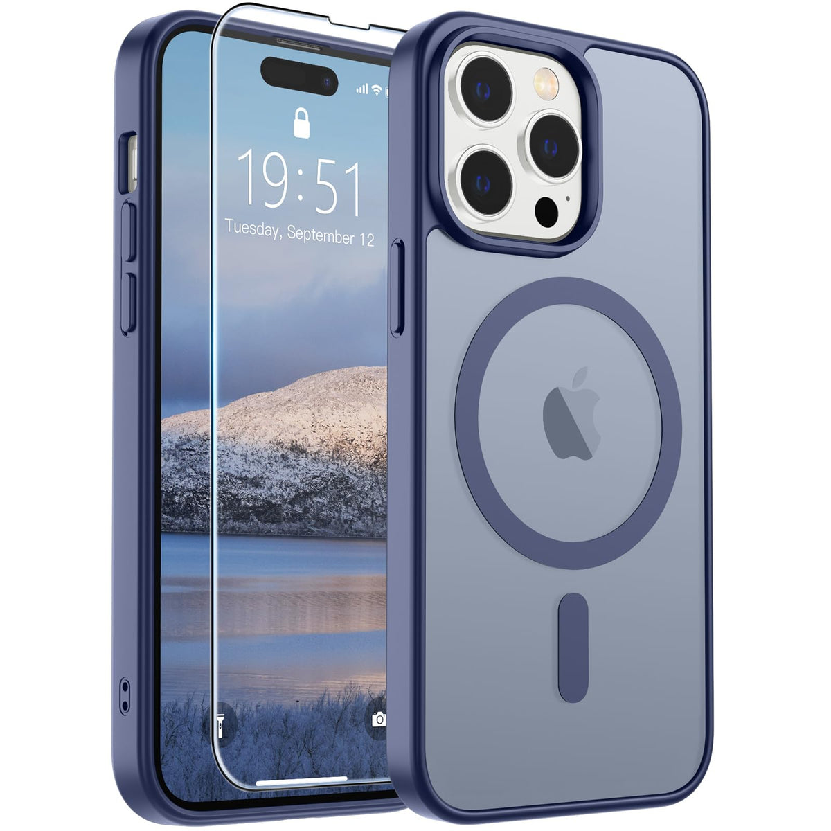 SUPFINE Magnetic for iPhone 12 Mini Case/iPhone 13 Mini Case Black Jansha Store