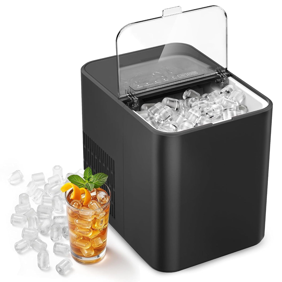 Ice Maker Countertop, 26.5 lbs/Day, 8 Bullet Fast Ice in 6 Mins Jansha Store