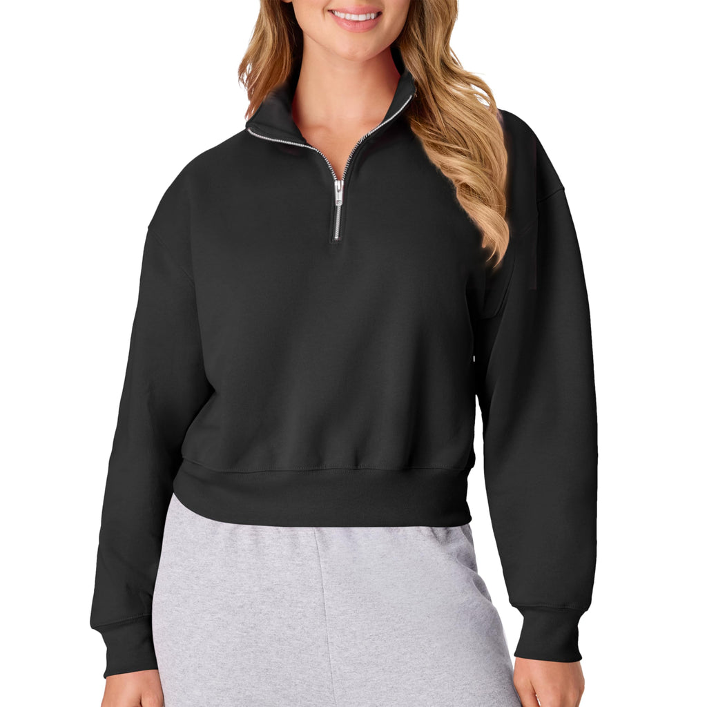 Hanes Women's EcoSmart Fleece Sweatshirt for Women, Soft Midweight - Full-Zip Hoodie, Sweatshirt, or 1/4 Zip Jansha Store