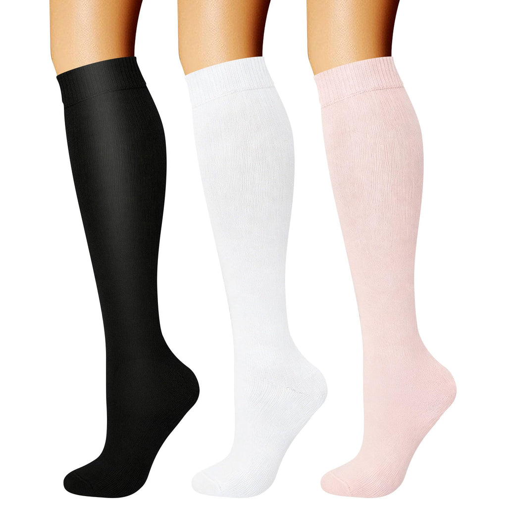 CHARMKING Compression Socks for Women & Men Circulation (3 Pairs) 15-20 mmHg is Best Support for Athletic Running Cycling Jansha Store