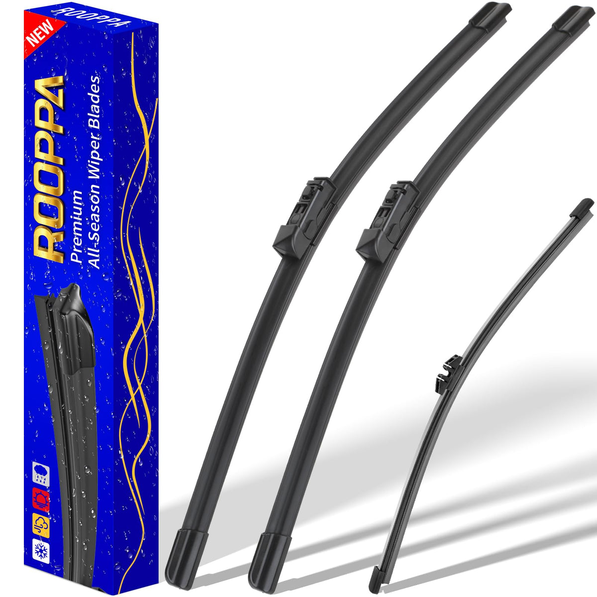 3 Wipers Fits Subaru Forester 2012-2018 Outback 2015-2019 Wiper Blades Jansha Store