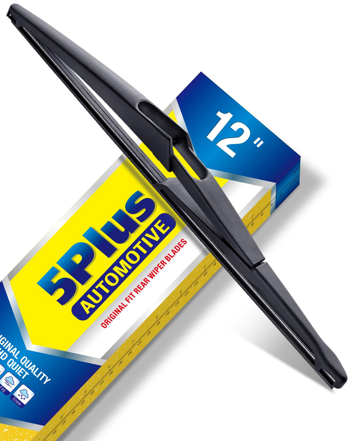 5 PLUS RearQuiet 12 Inch Rear Wiper Blade,OEM Replacement Rear Window Wiper Jansha Store