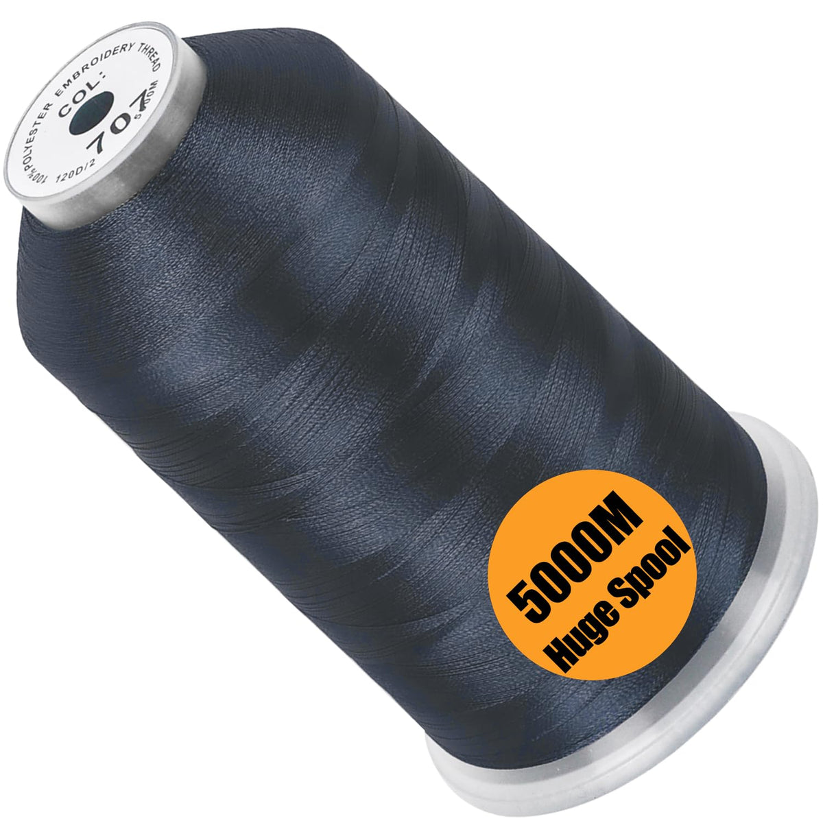 New brothread 5000M Huge Spool Embroidery Machine Thread - White Jansha Store