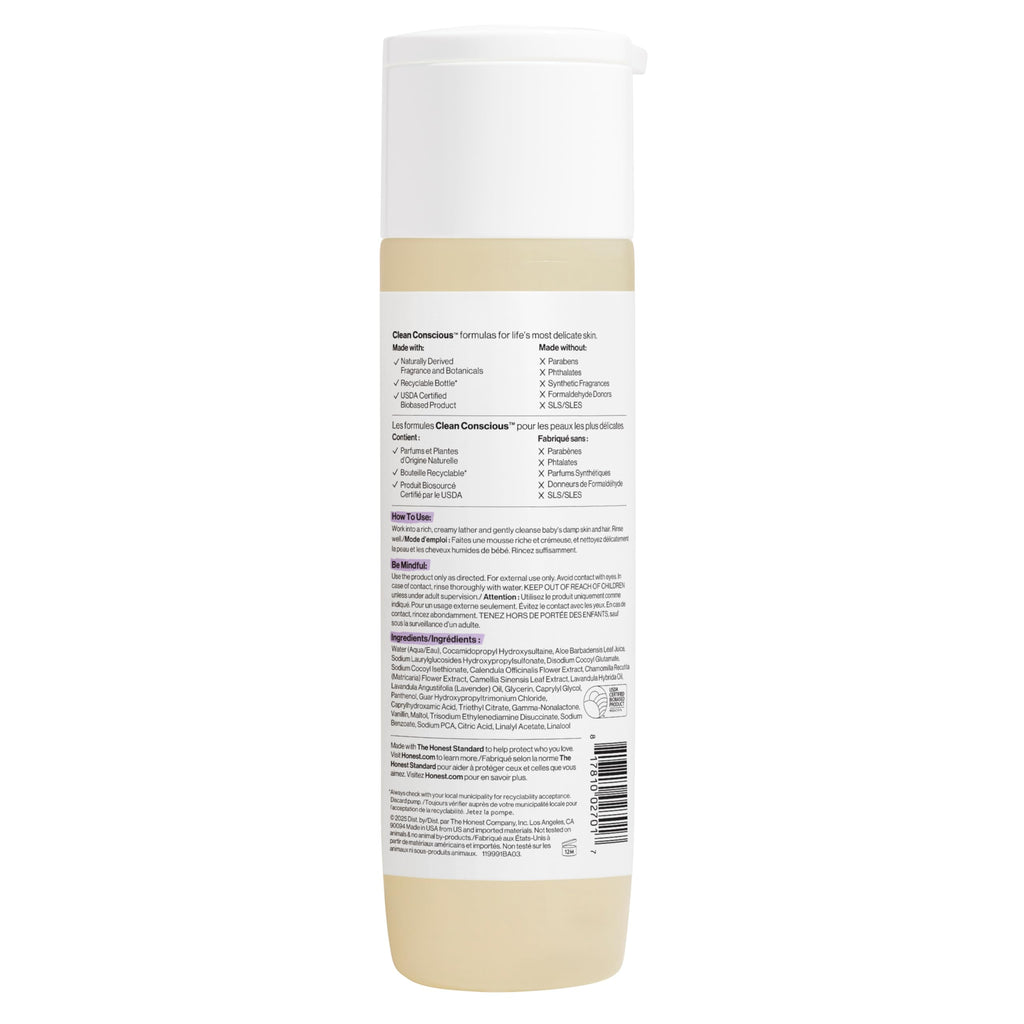 The Honest Company Shampoo & Body Wash, Tear-Free, Fragrance-Free, 10 fl oz Jansha Store