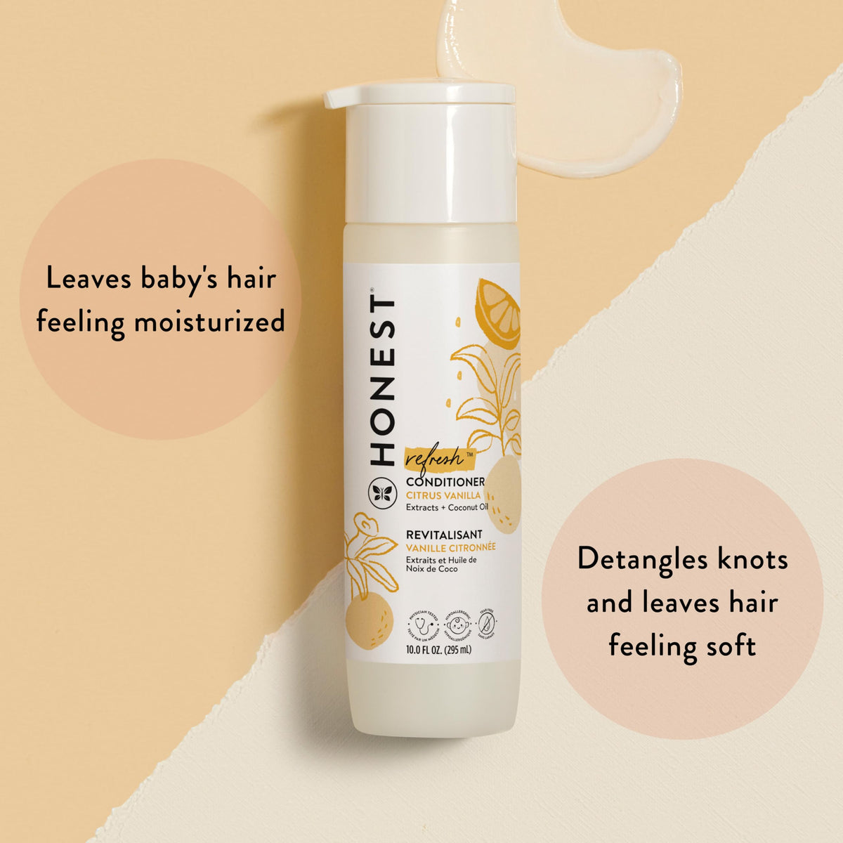The Honest Company Conditioner, Hypoallergenic, Fragrance-Free, 10 fl oz Jansha Store