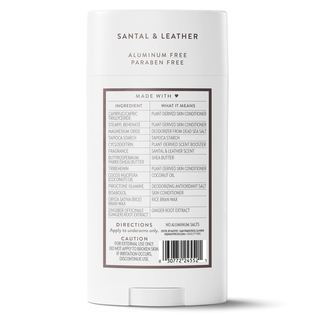 Native Aluminum Free Deodorant, Vanilla & Sandalwood, Large Size Stick, 72 Hour Odor Control, for Women & Men, Contains Naturally Derived Ingredients, 3.1 oz Jansha Store