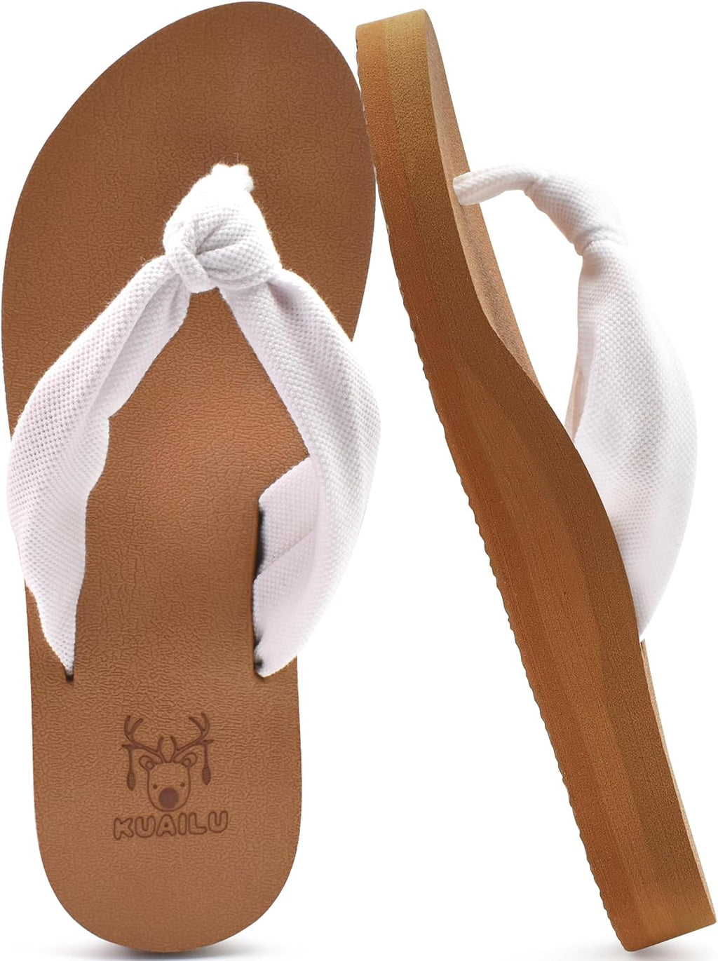 KuaiLu Flip Flops for Women with Arch Support Summer Beach Thong Sandals Jansha Store