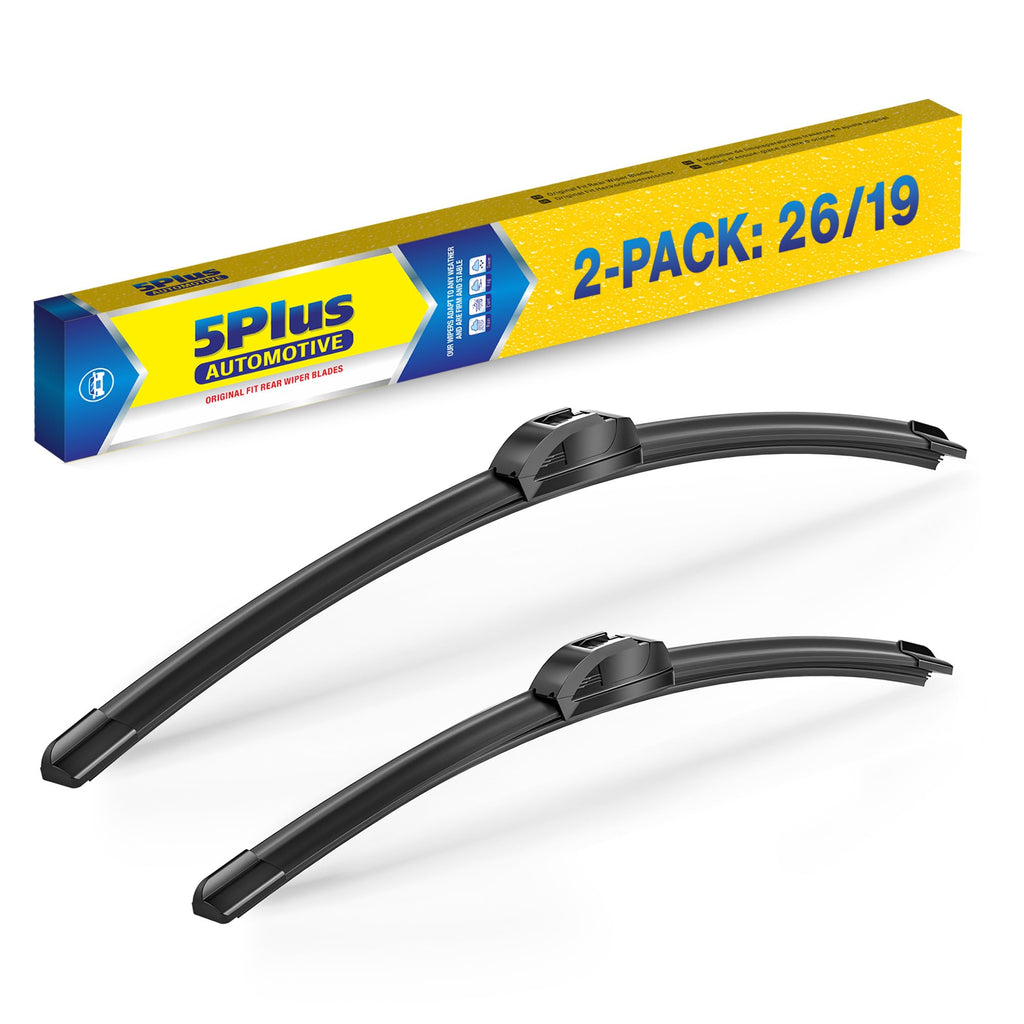 5 PLUS 20" Wiper Blades 2 Pack for J/U HOOK Front Arms,Premium All-Seasons Jansha Store