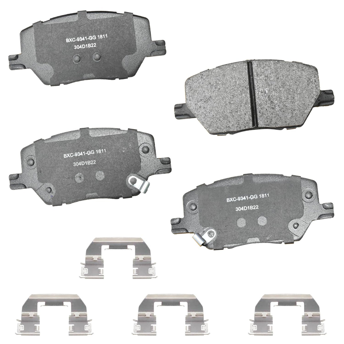 Bendix Premium SBC436A Ceramic Front Brake Pads for Toyota 4Runner 2002-2001, Hilux 2004, Tacoma 1998-1995 Jansha Store