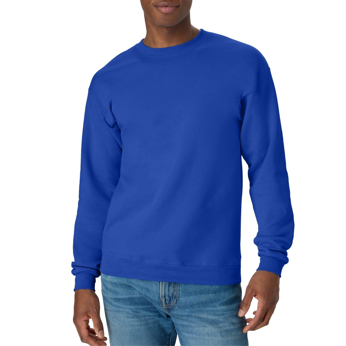 Hanes Men's Sweatshirt, EcoSmart Fleece Crewneck Sweatshirt, Big & Tall Available, 1 or 2-Pack Jansha Store