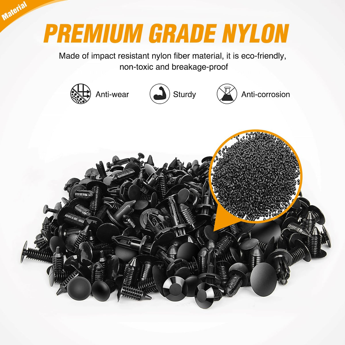 GOOACC 240PCS Bumper Retainer Clips Car Plastic Rivets Fasteners Push Retainer Kit 12 Popular Sizes Auto Push Pin Rivets Set -Door Trim Panel Fender Clips for GM Ford Toyota Honda Chrysler Jansha Store