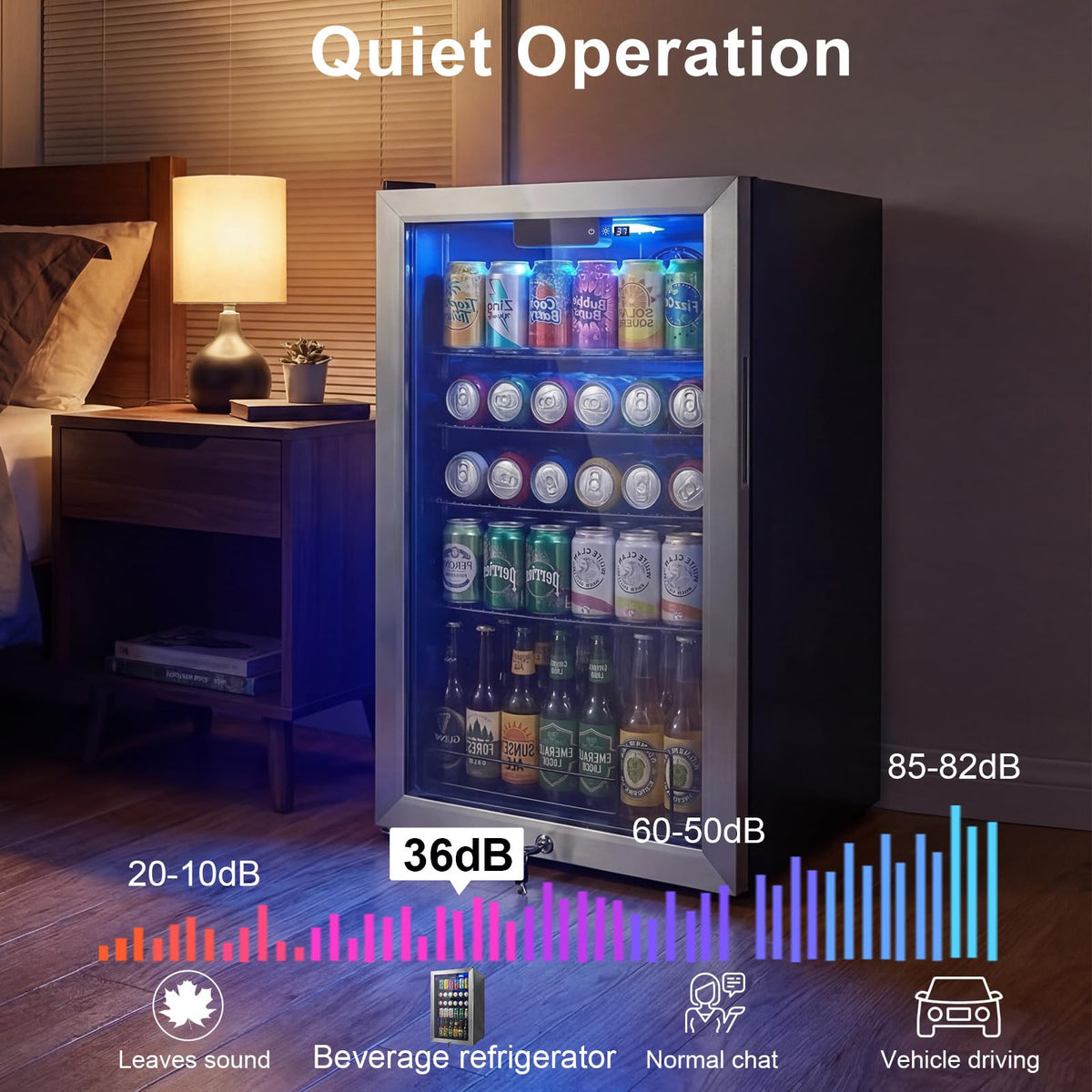 24 Inch Upgraded Dual Zone Wine and Beverage Refrigerator Cooler Jansha Store