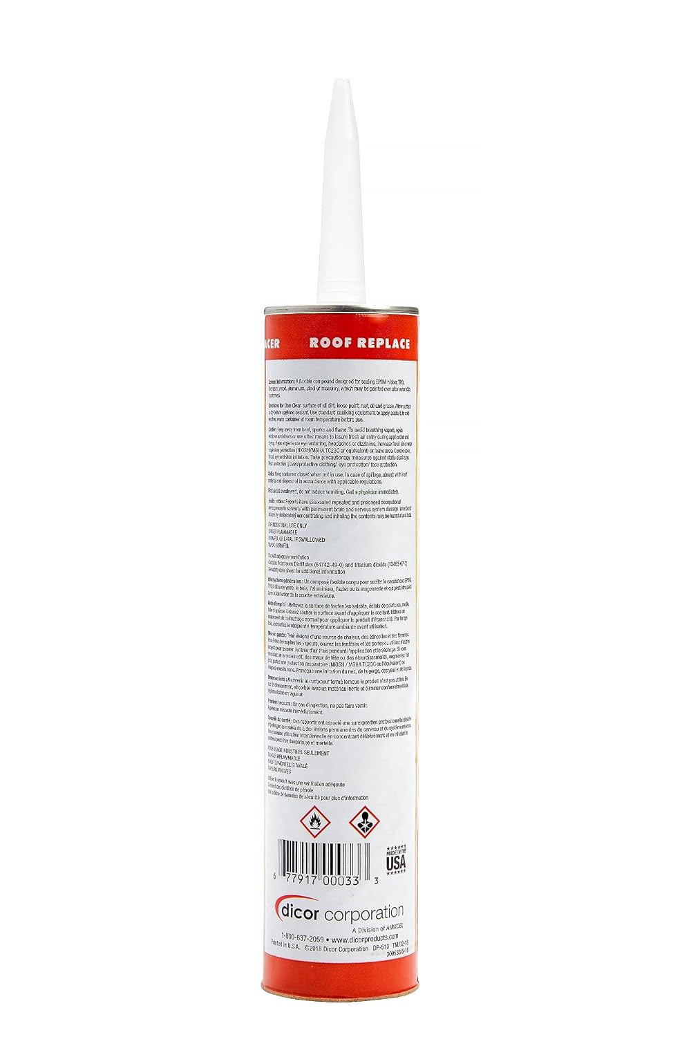 Dicor 501LSW-1 Self-Leveling Lap Sealant, White, 10.3 Oz, RV Roofing Jansha Store