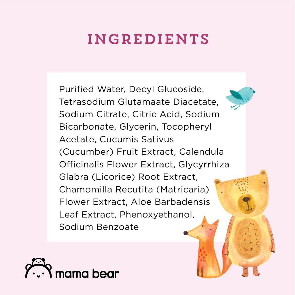 Amazon Brand - Mama Bear 99% Water Baby Wipes, Hypoallergenic, Fragrance Free,72 Count (Pack of 6) Jansha Store