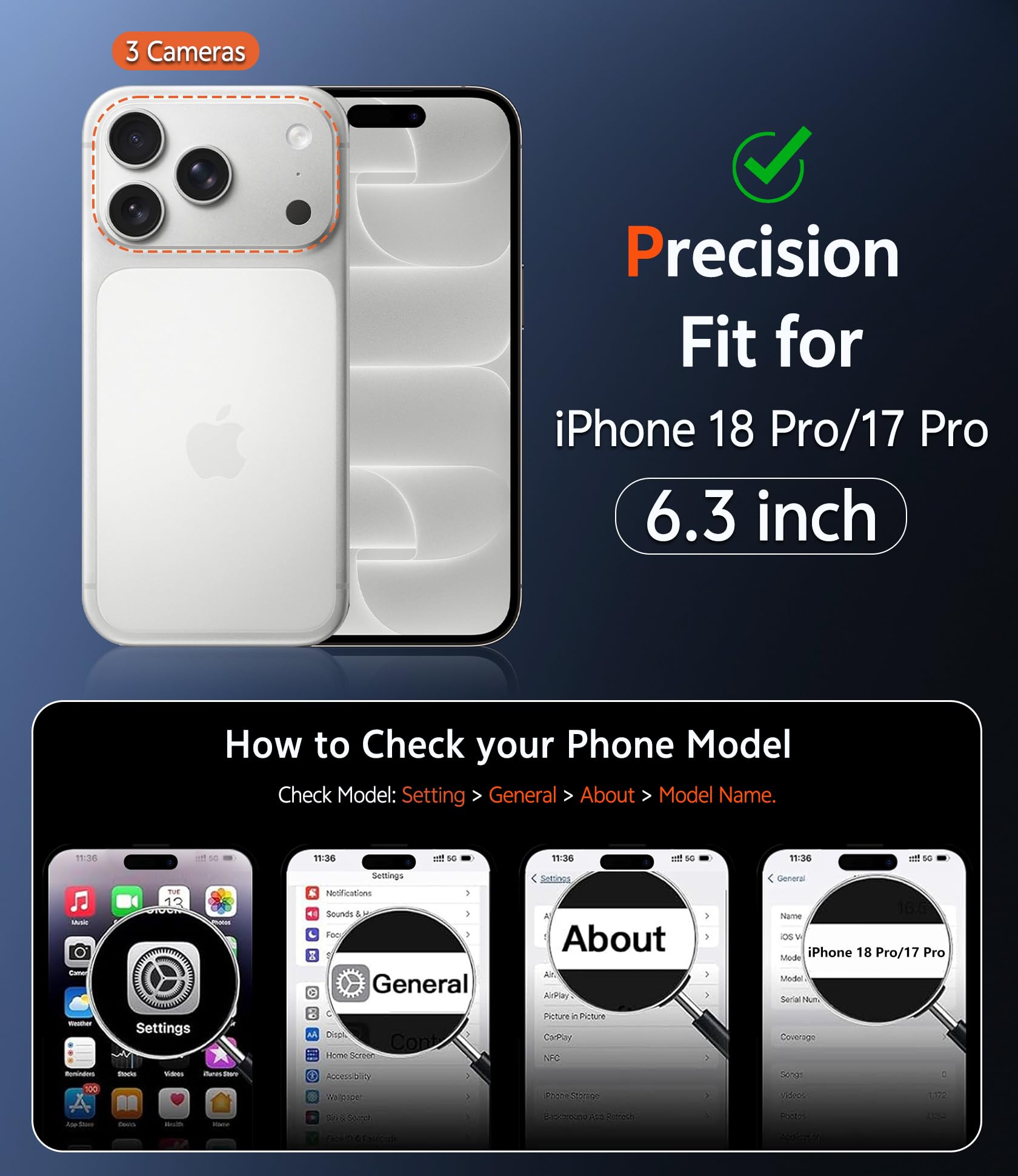 FNTCASE for iPhone 11 Case Clear Compatible with Magsafe Anti Yellowing Jansha Store