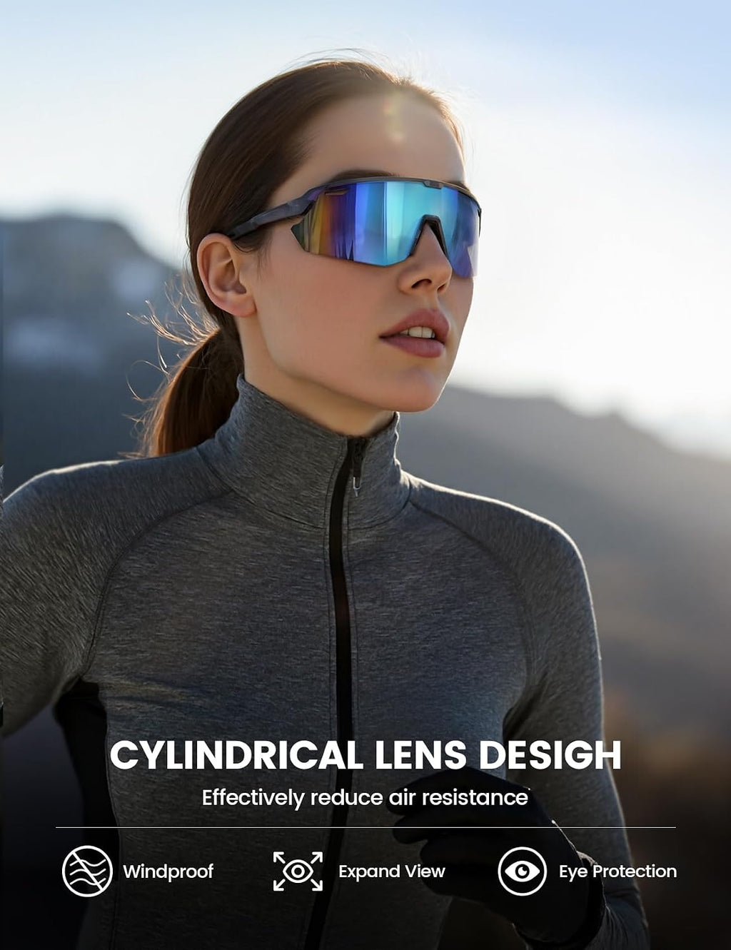 Lamicall 24g Polarized Sports Sunglasses for Men Women - UV400 Protection Sun Glasses for Baseball Running Cycling Fishing Jansha Store