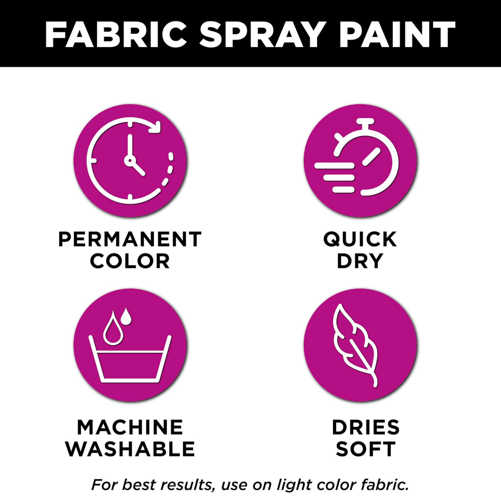 TULIP ColorShot Fabric Spray Paint, Black, 3 oz Jansha Store