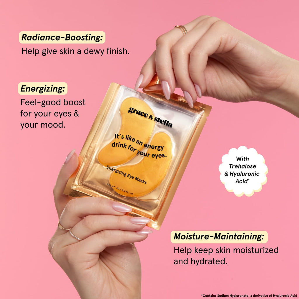 grace & stella Award Winning Eye Patches for Puffy Eyes - Birthday Gifts for Women - Under Eye Mask for Dark Circles and Undereye Bags - Gifts for Mom - Vegan Cruelty-Free Self Care (24 Pairs, Gold) Jansha Store