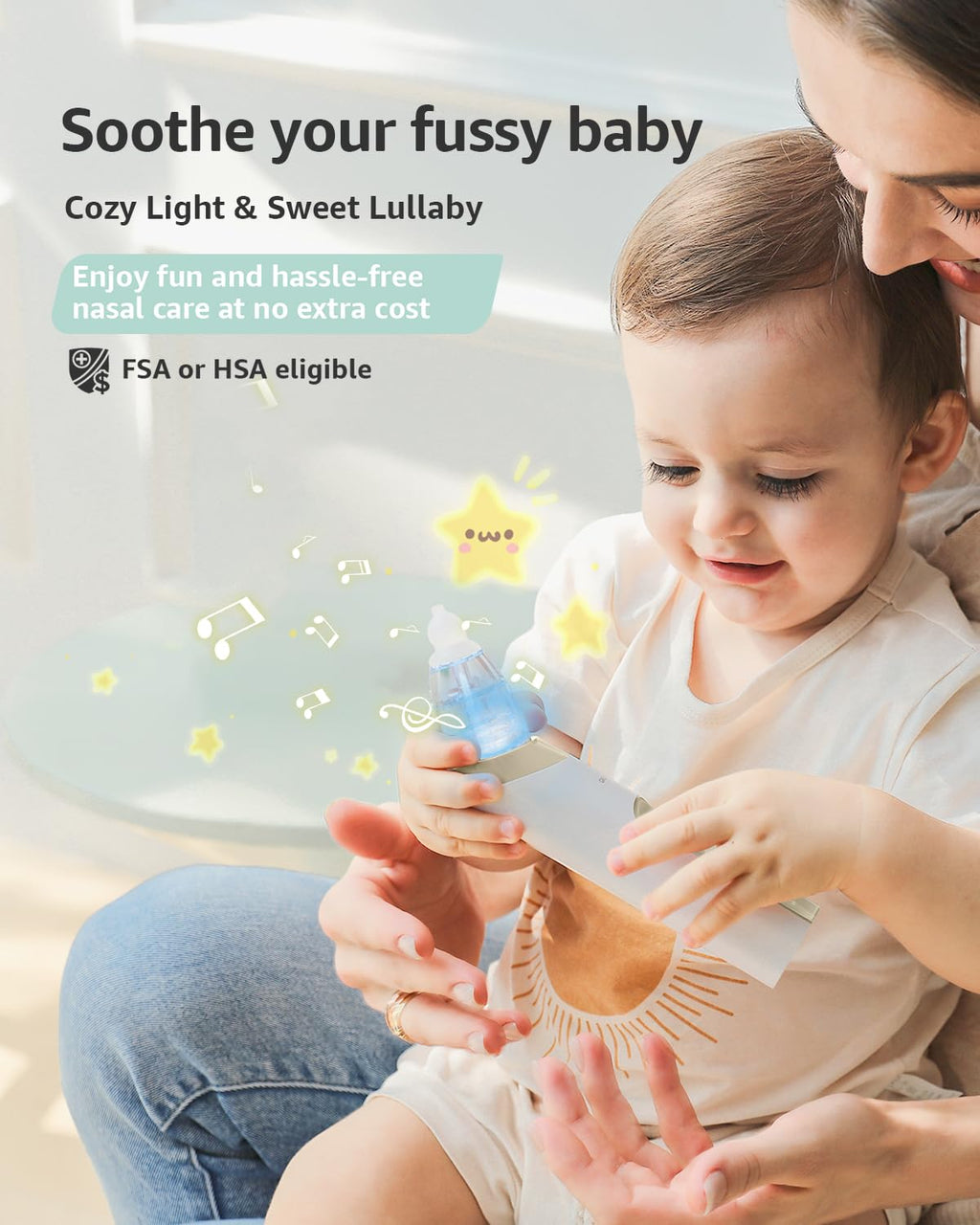 GROWNSY Baby Nasal Aspirator, Electric Nose Sucker, Powerful Suction,Grey Jansha Store