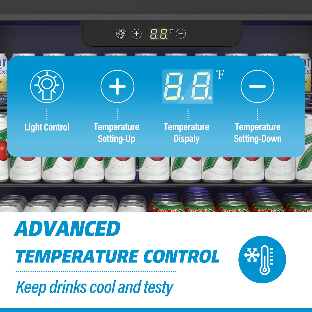 Erivess 24 Can Mini Fridge, 0.6 Cu.ft Beverage Refrigerator Cooler, Black Jansha Store